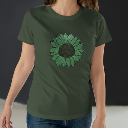 Green Flower Women's T-shirt
