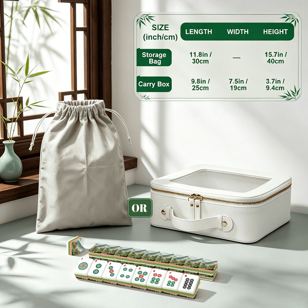 4 Layer Mahjong Tiles Set - Multiple Styles Available