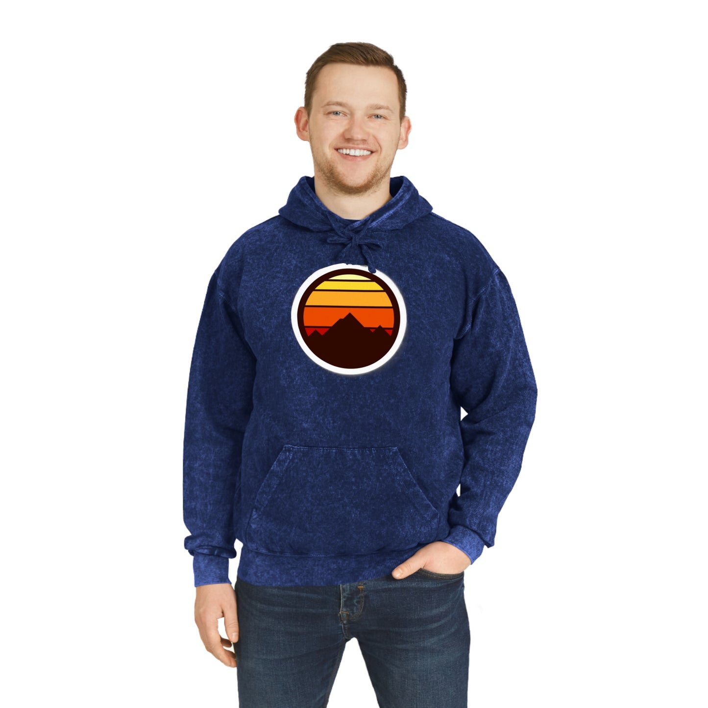 Sunset Unisex Mineral Wash Hoodie