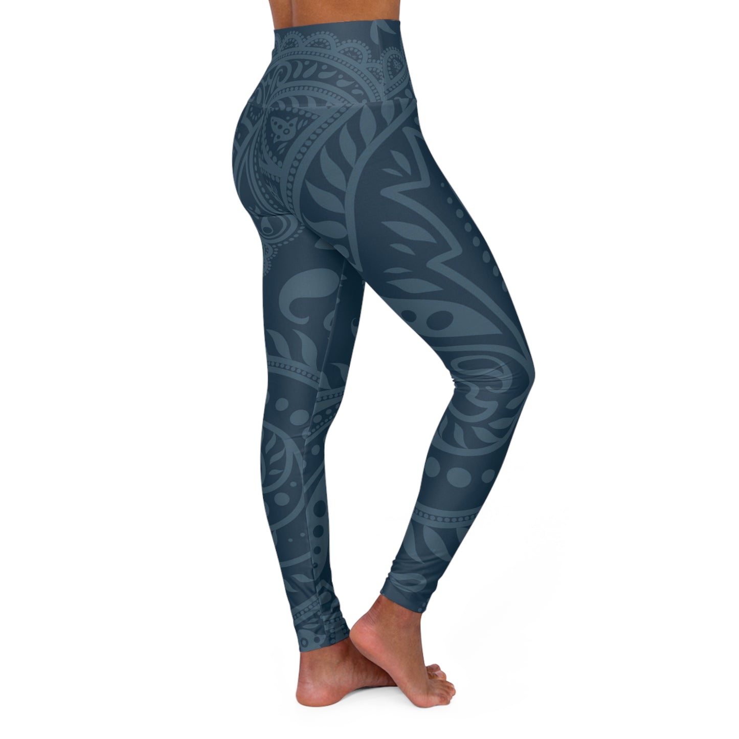 Paisley High Waisted Yoga Leggings