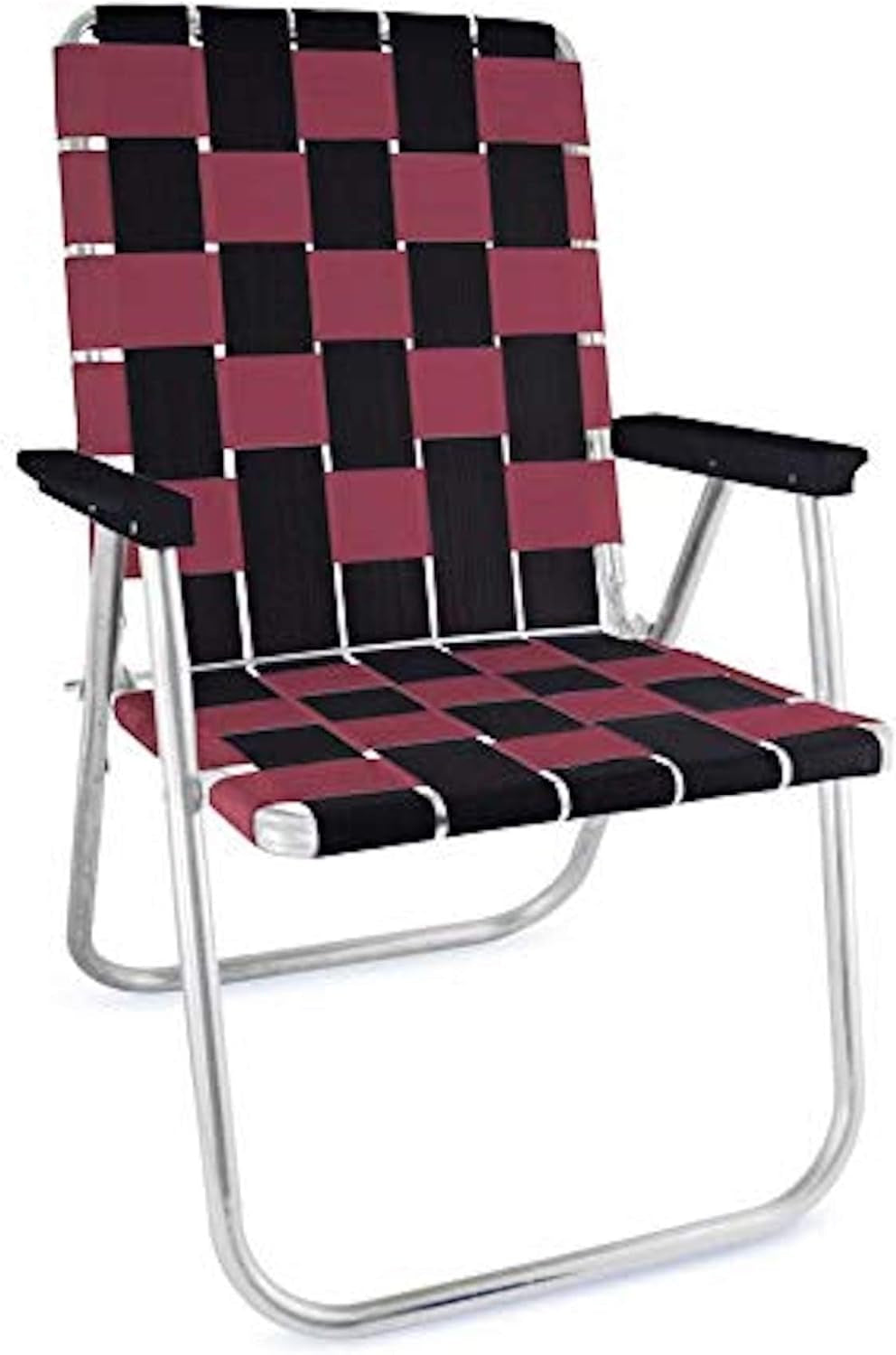 Folding Aluminum Outdoor Patio Lawn Chair | Heavy-Duty Webbed Chairs for Camping, Sports, Beach, Yard & Tailgating | Lightweight Portable | Classic - Bright White