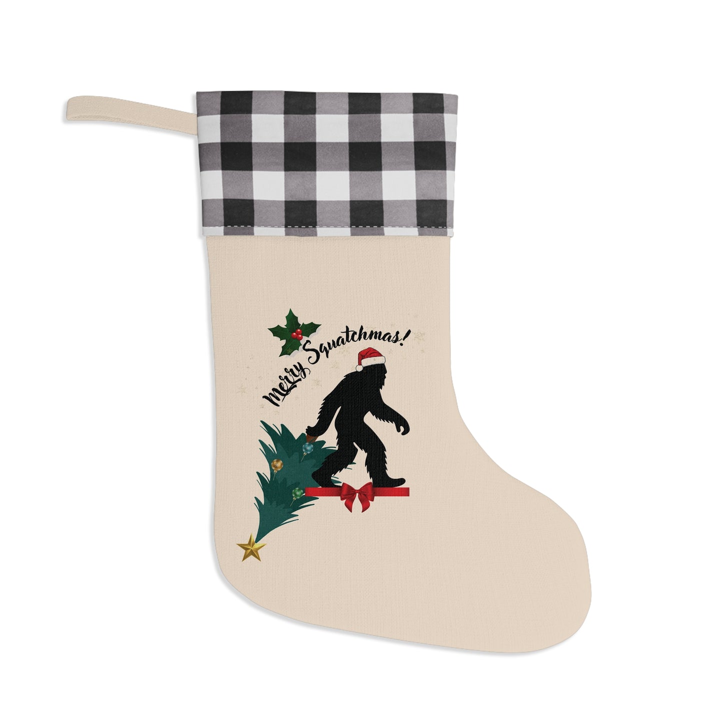 Merry Squatchmas Christmas Stocking