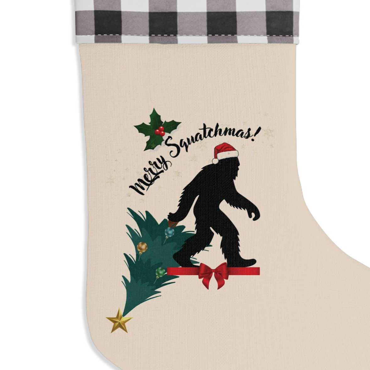 Merry Squatchmas Christmas Stocking