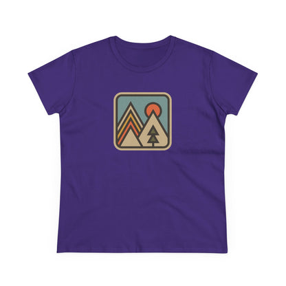 Pinetree Retro Mountain Graphic Tee — Women's Adventure Nature T-Shirt