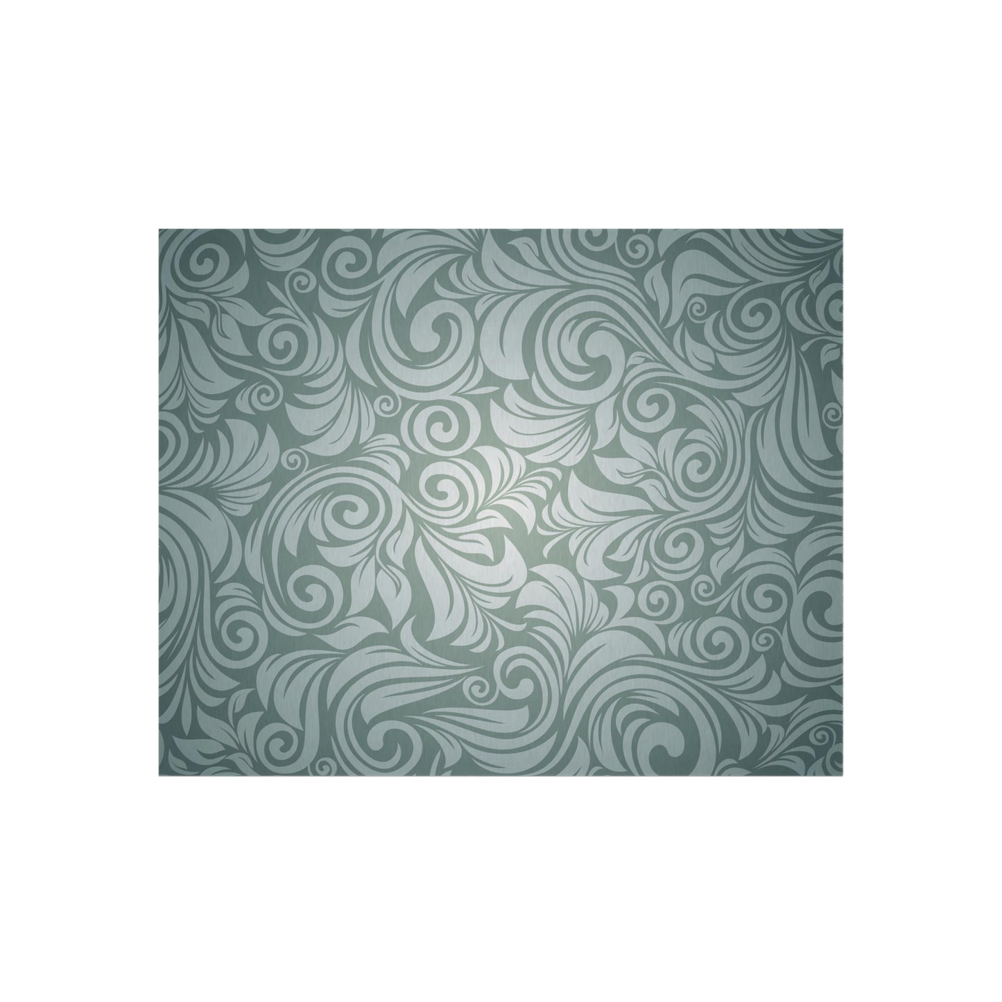 Paisley Green Outdoor Rug