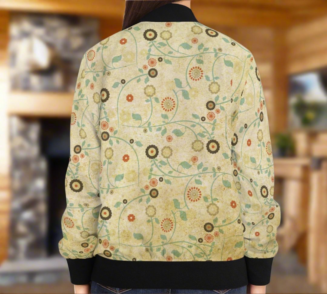 Vintage Flowers Women's Bomber Jacket