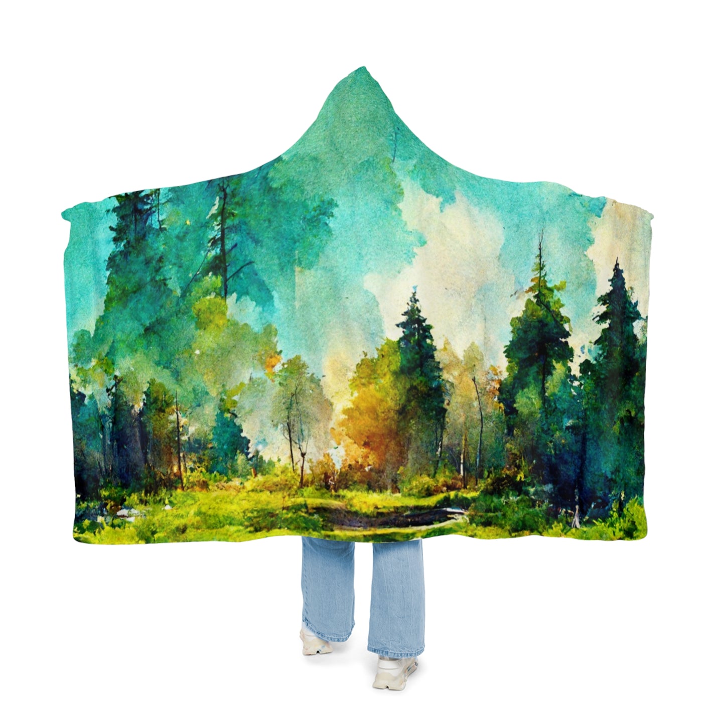 Watercolor Mountain - Snuggle Blanket