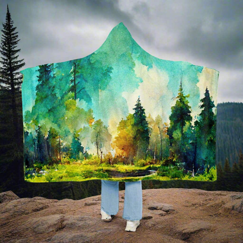 Watercolor Mountain - Snuggle Blanket