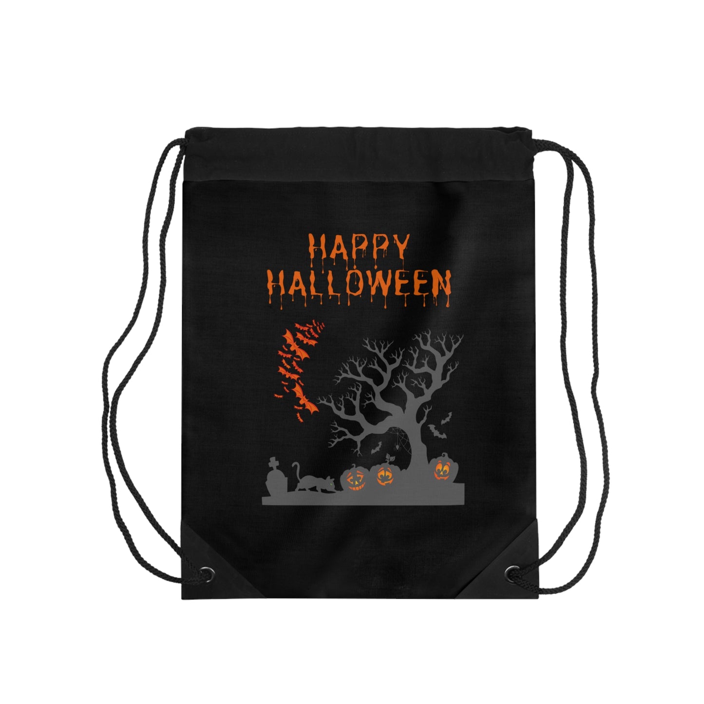 Happy Halloween Spooky Tree - Drawstring Bag