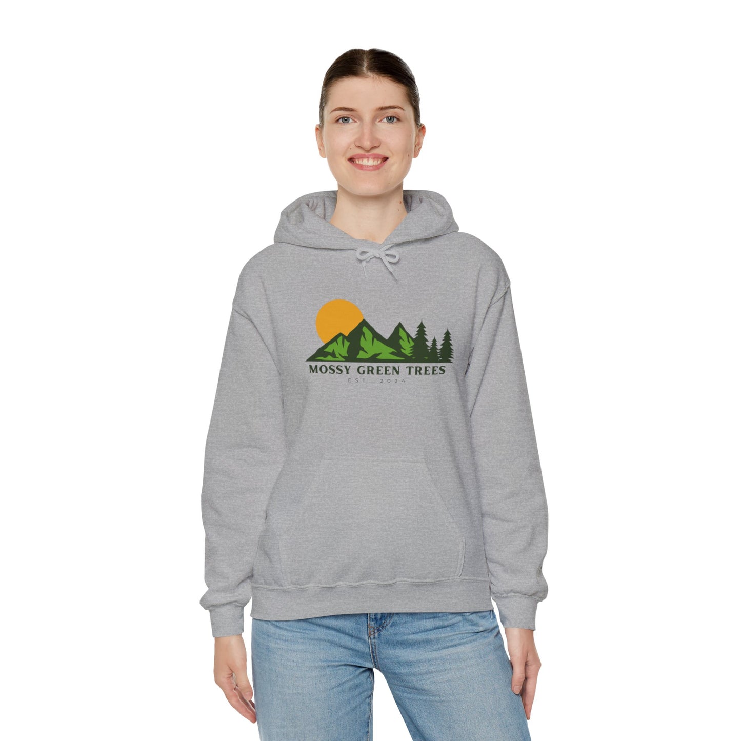 Mossy Green Trees - Unisex Hooded Sweatshirt