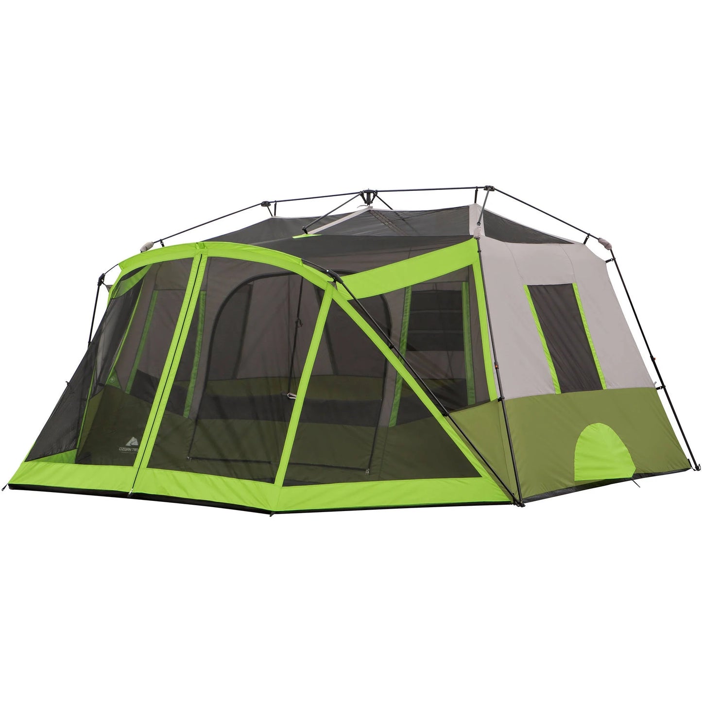 14' X 13.5' 9 Person 2 Room Instant Cabin Tent with Screen Room, 40.8 Lbs