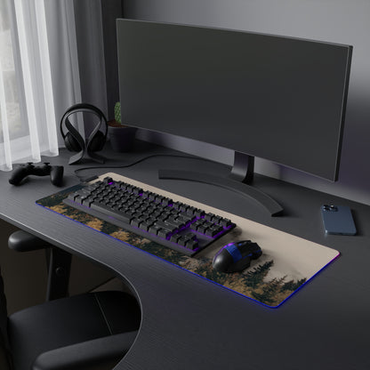 Gaming Mouse Pad - Fog Mountain LED Design