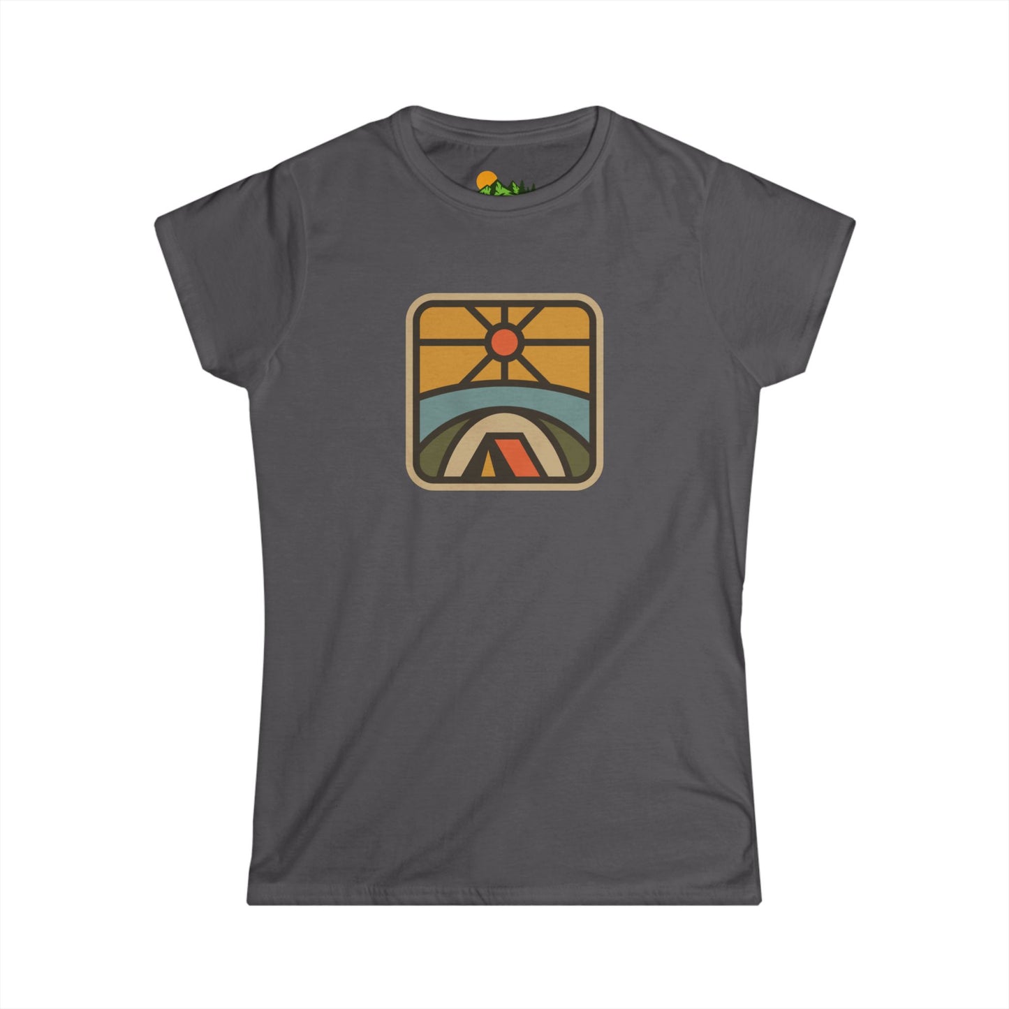 Retro Sunrise Camping Women's Tee