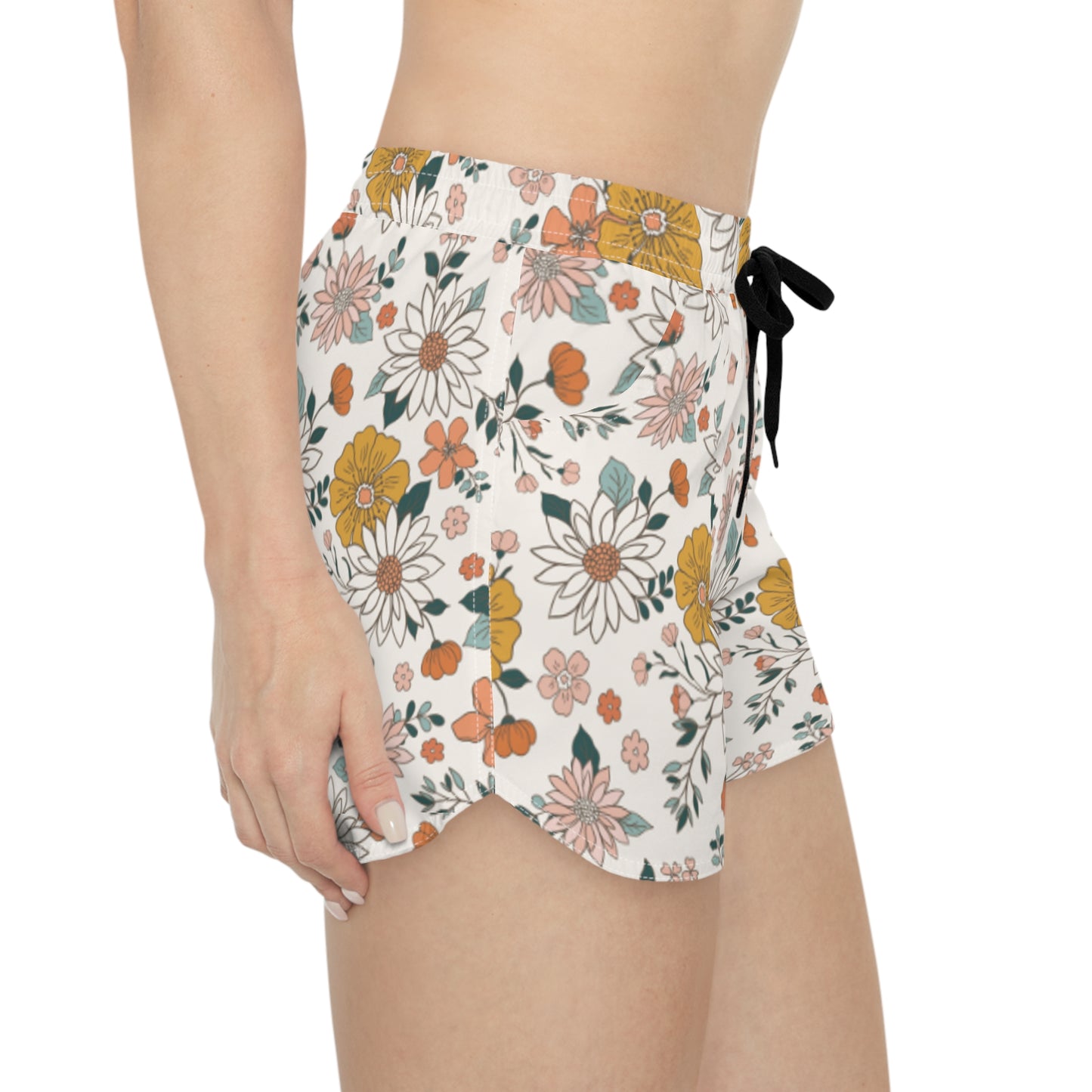 Retro Flowers Women's Casual Shorts