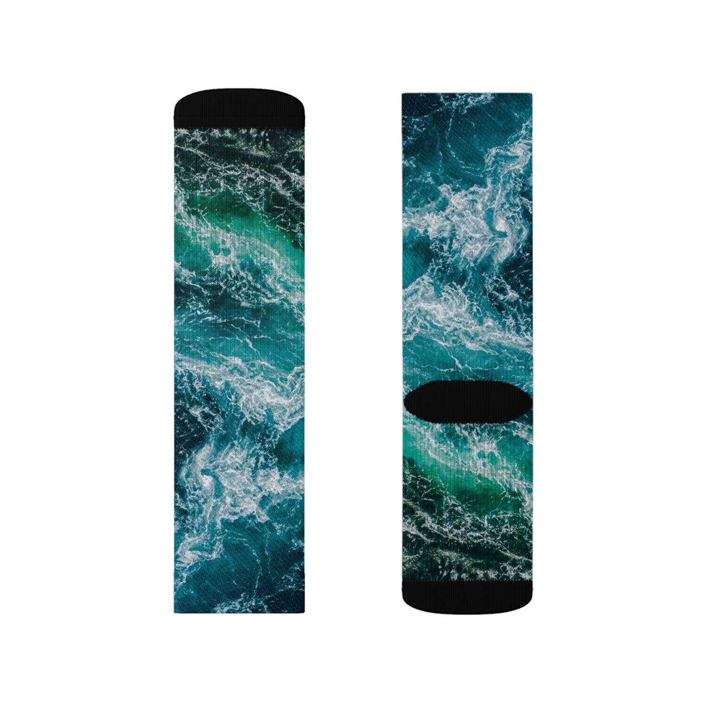 Mountain Water Sublimation Socks