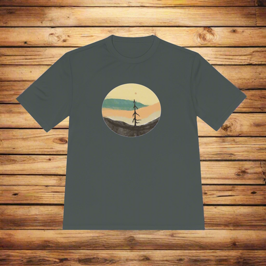 Lone Pine Sunset Unisex Moisture Wicking Tee