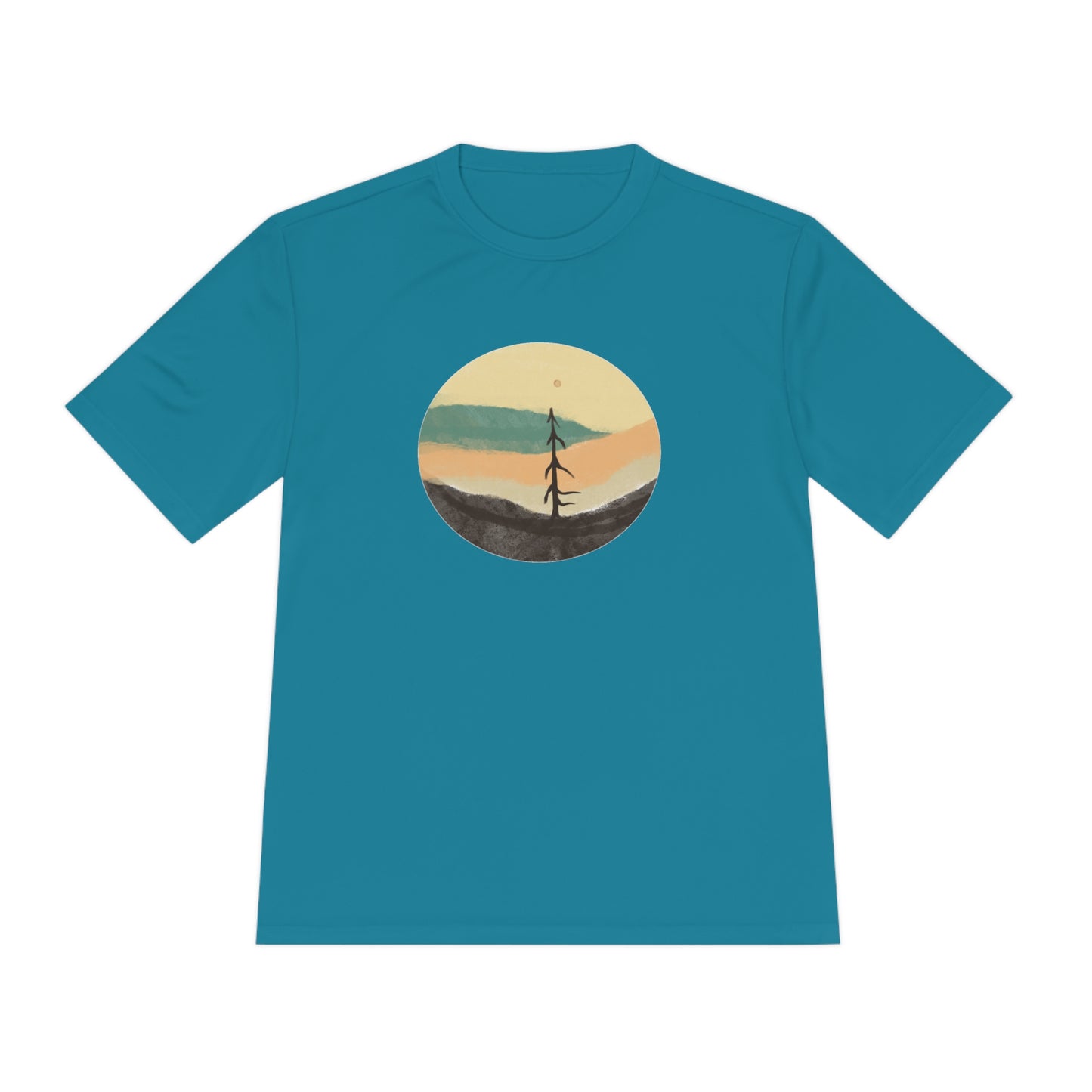 Lone Pine Sunset Unisex Moisture Wicking Tee