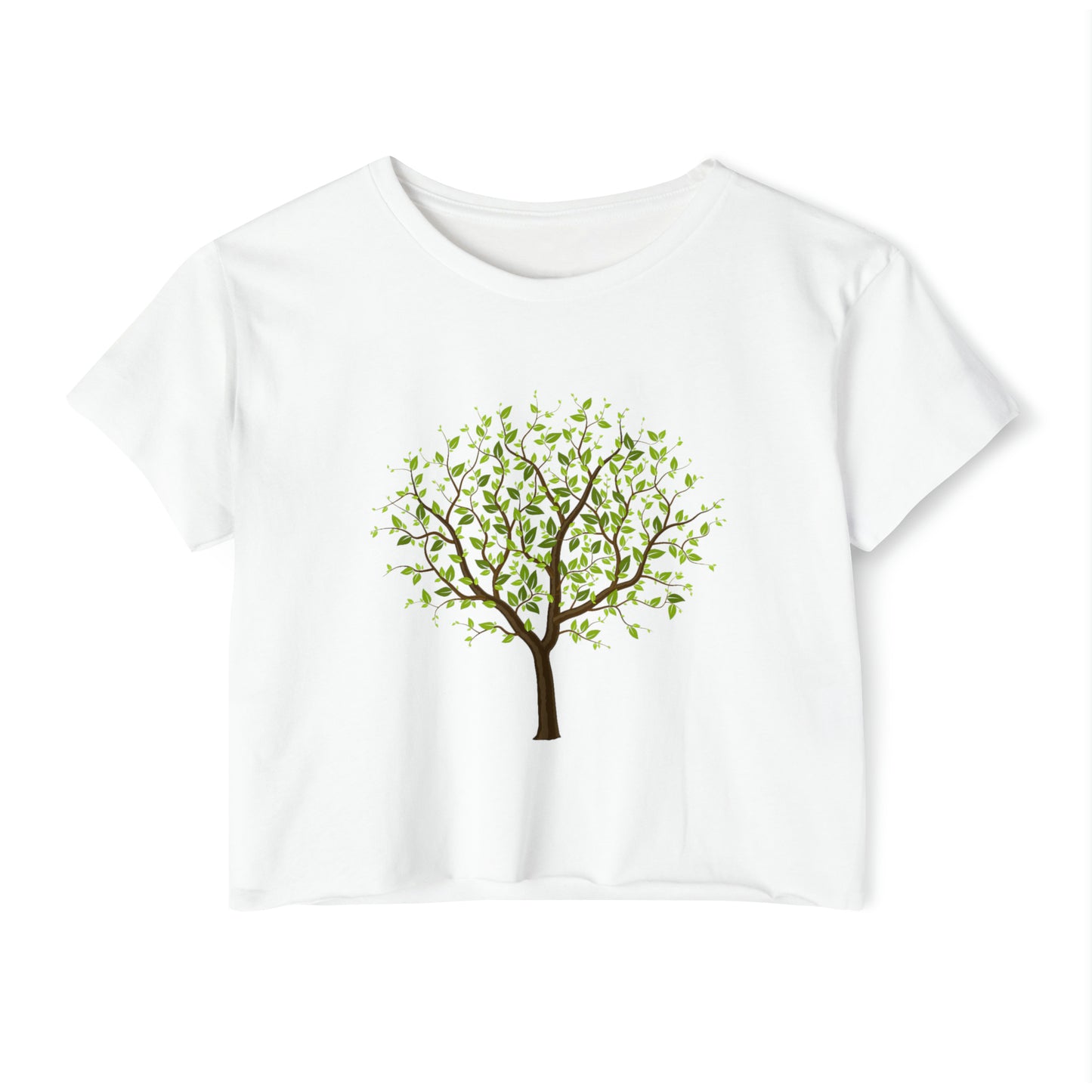 Leafy Green Tree Women's Festival Crop Top