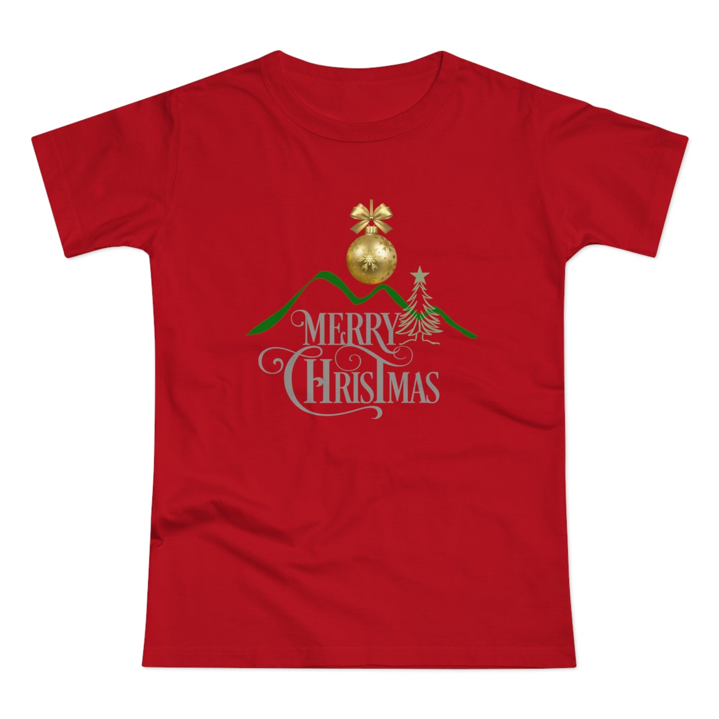 Merry Christmas Mountain Top Women's T-shirt