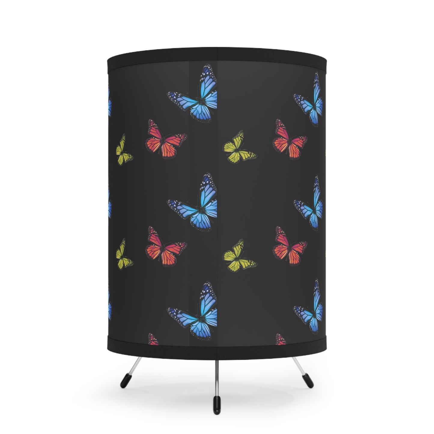 Butterfly Tripod Lamp with High-Res Printed Shade, US\CA plug