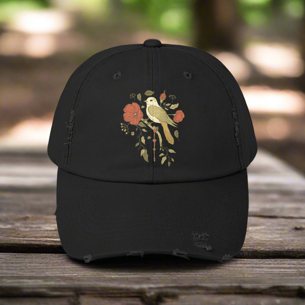 Hey Bird - Distressed Cap