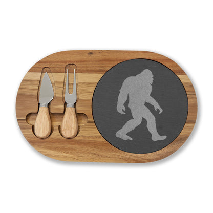 Bigfoot Charcuterie Board — Engraved Sasquatch Serving Platter