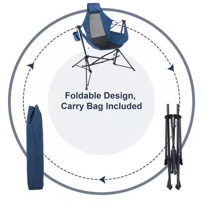 Oversized Portable Hammock Foldable Camping Chair Heavy-Duty