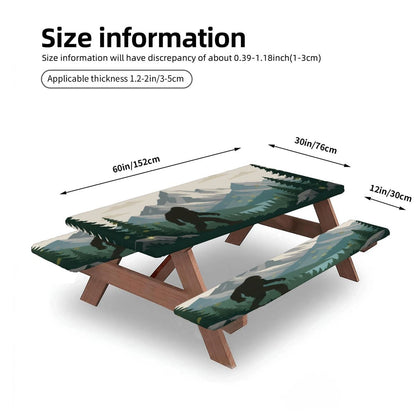 Bigfoot Picnic Table Cover with Bench Covers 5FT
