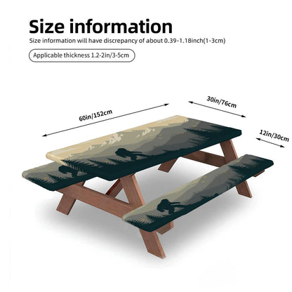 Bigfoot Picnic Table Cover with Bench Covers 5FT