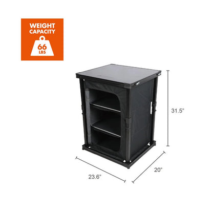 Kitchen Organizer Hardtop Table, Gray, 23 X 20 X 31