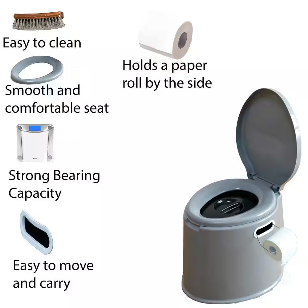 Portable Travel Toilet for Camping and Hiking with Travel Bag Non-Electric Waterless Toilet