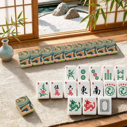 4 Layer Mahjong Tiles Set - Multiple Styles Available