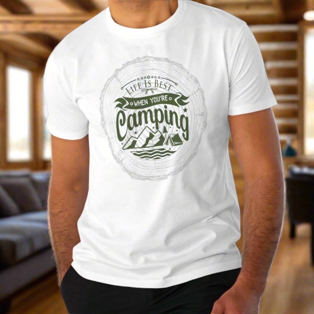 Life Is Best When Your Camping - Men's T Shirt