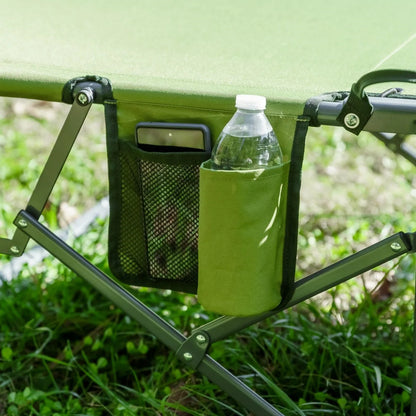 Adult Quick Fold Speedy Camp Cot, Green, 79"X 33" X 16"