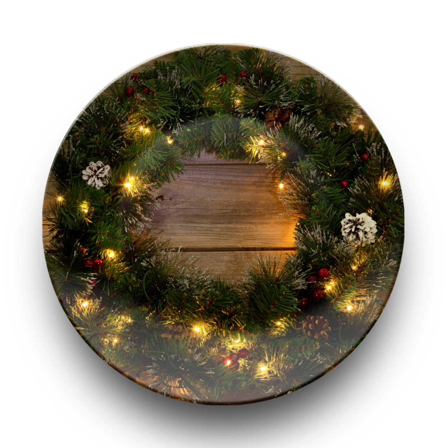 Rustic Wreath Plate