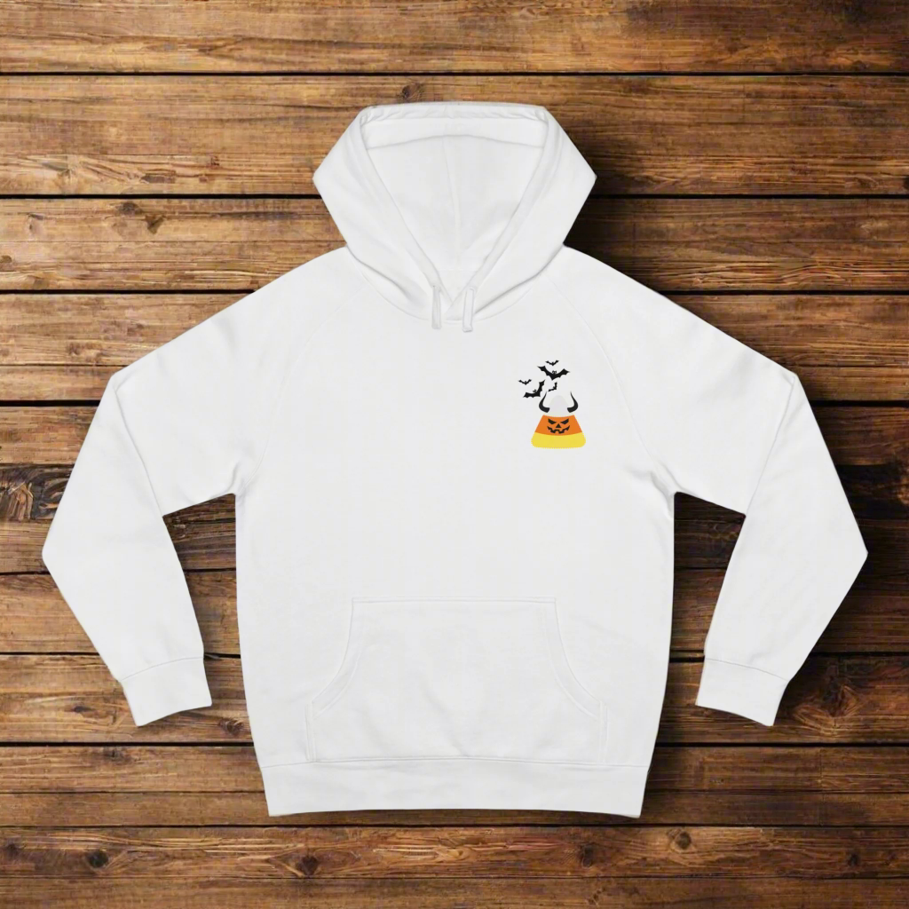 Candy Corn Bat Attack - Unisex Hooded Sweatshirt, Made in US