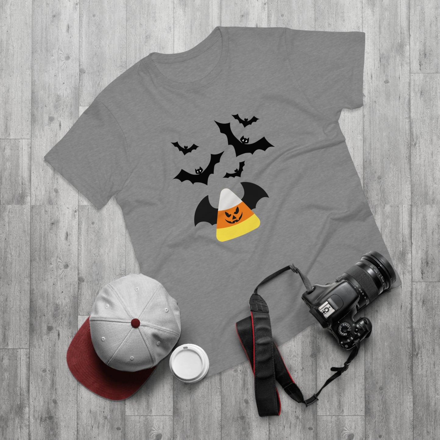 Candy Corn Bat Attack  - Men's T-shirt