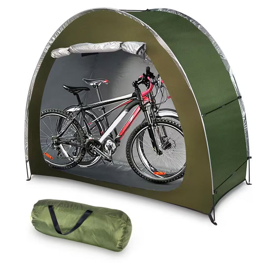 Portable Foldable Outdoor Bike Storage Tent 6.5 Ft. X 2.7 Ft. for 2-3 Bikes Water-Resistant
