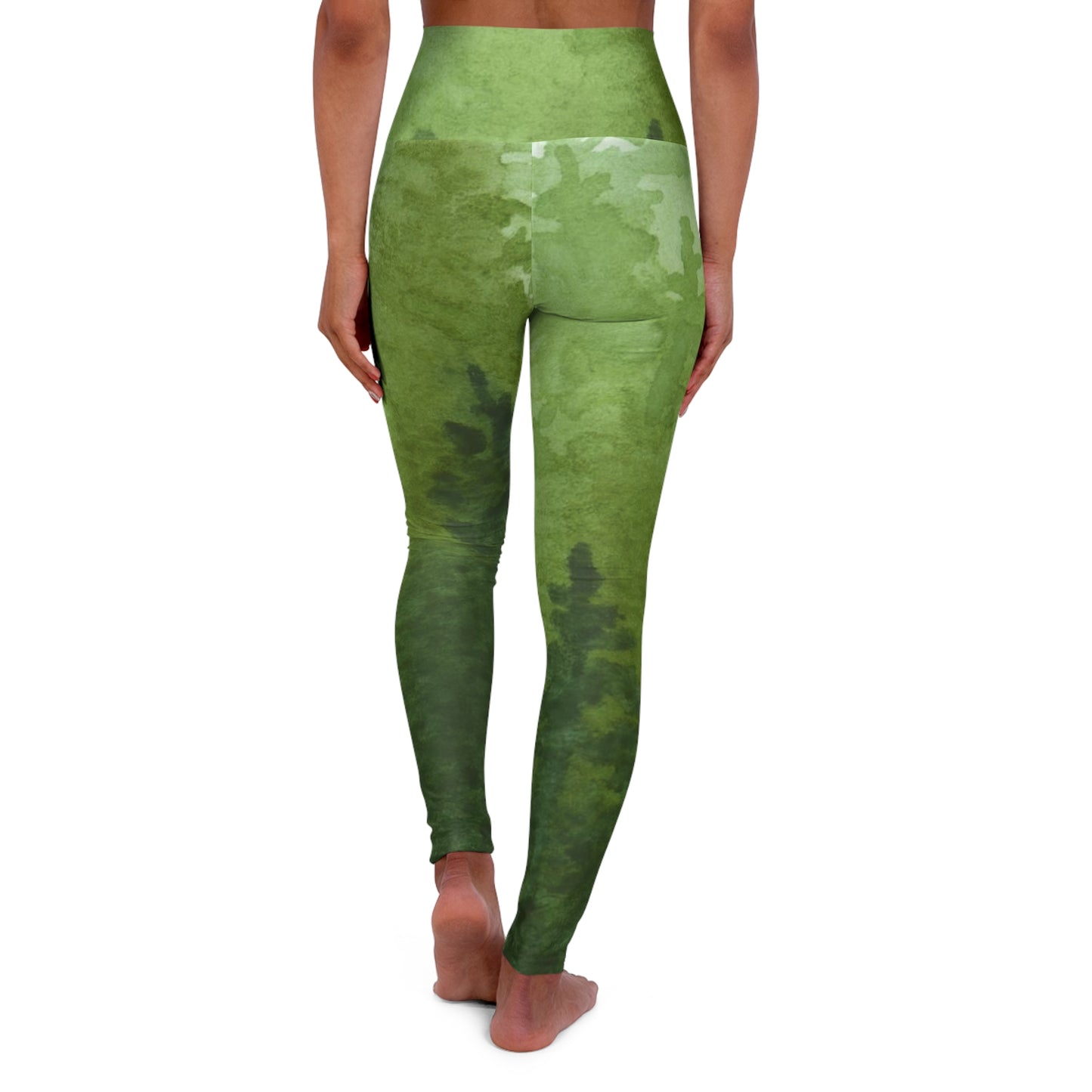 Forest Blur High Waisted Yoga Leggings