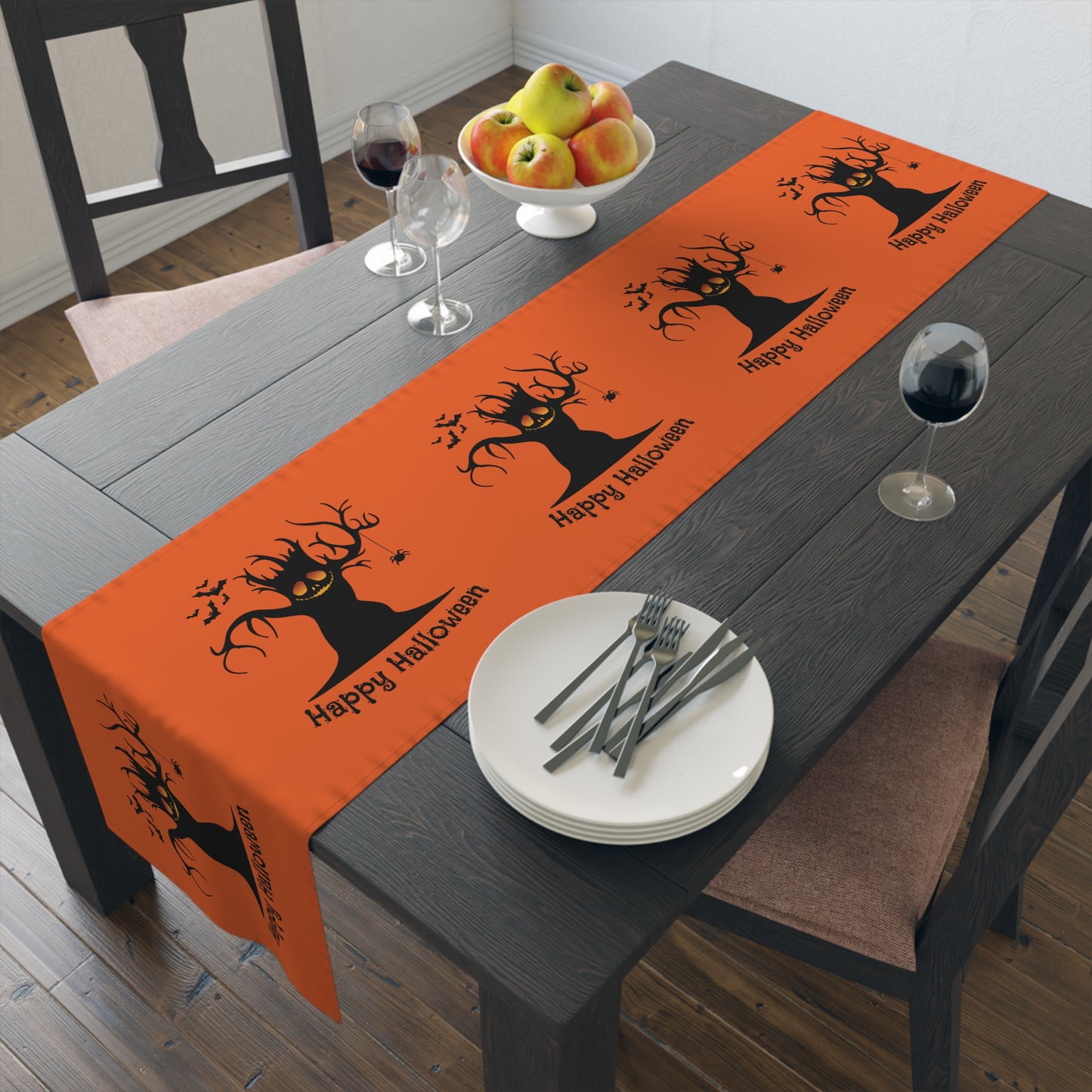 Spooky Tree Happy Halloween - Table Runner