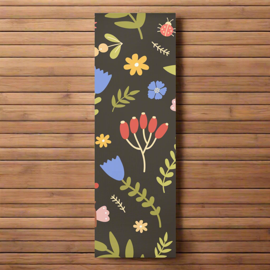 Flowers Foam Yoga Mat