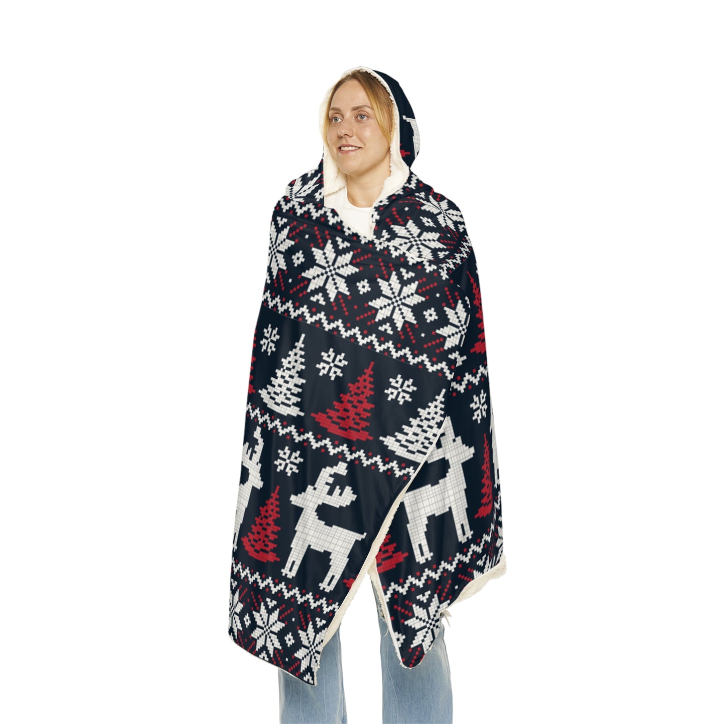 Christmas Reindeer Snuggle Blanket