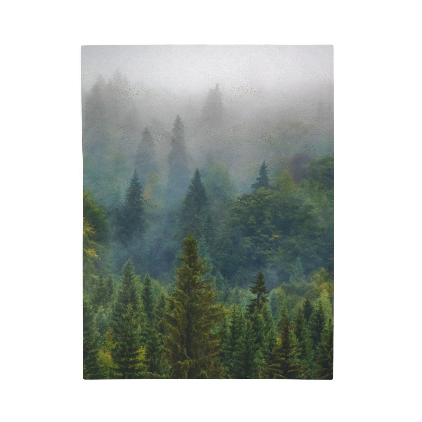 Fog Mountain Velveteen Plush Blanket