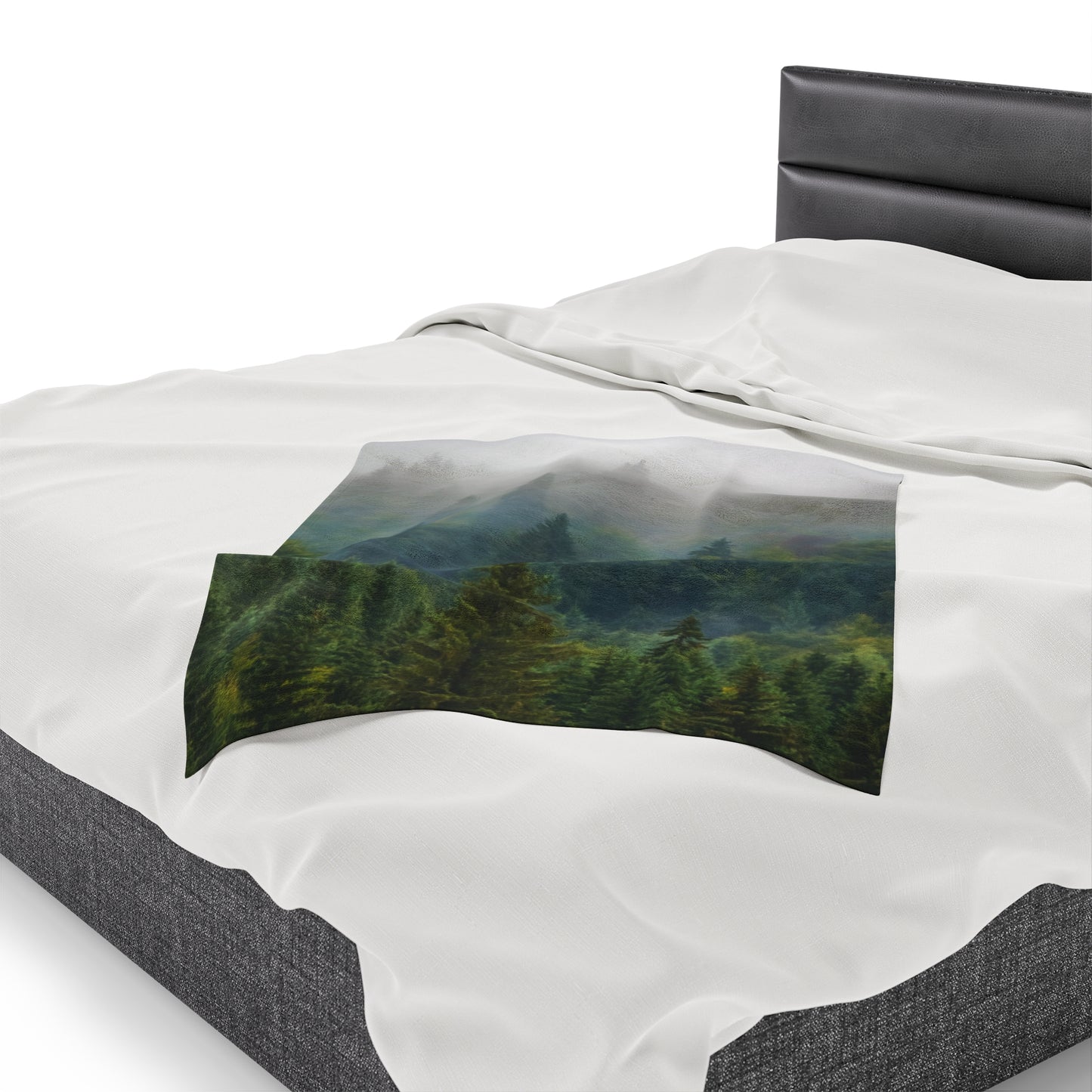 Fog Mountain Velveteen Plush Blanket