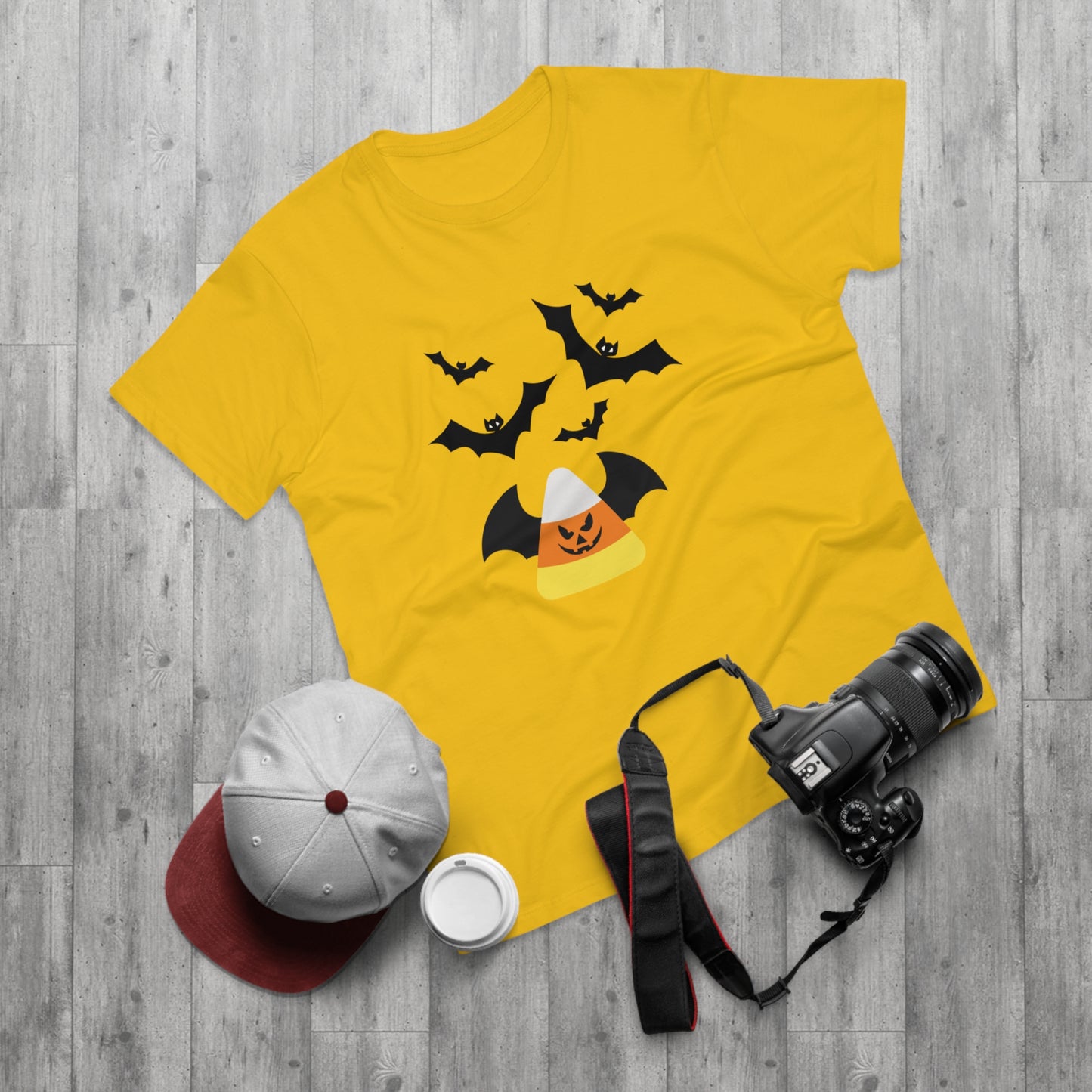 Candy Corn Bat Attack  - Men's T-shirt