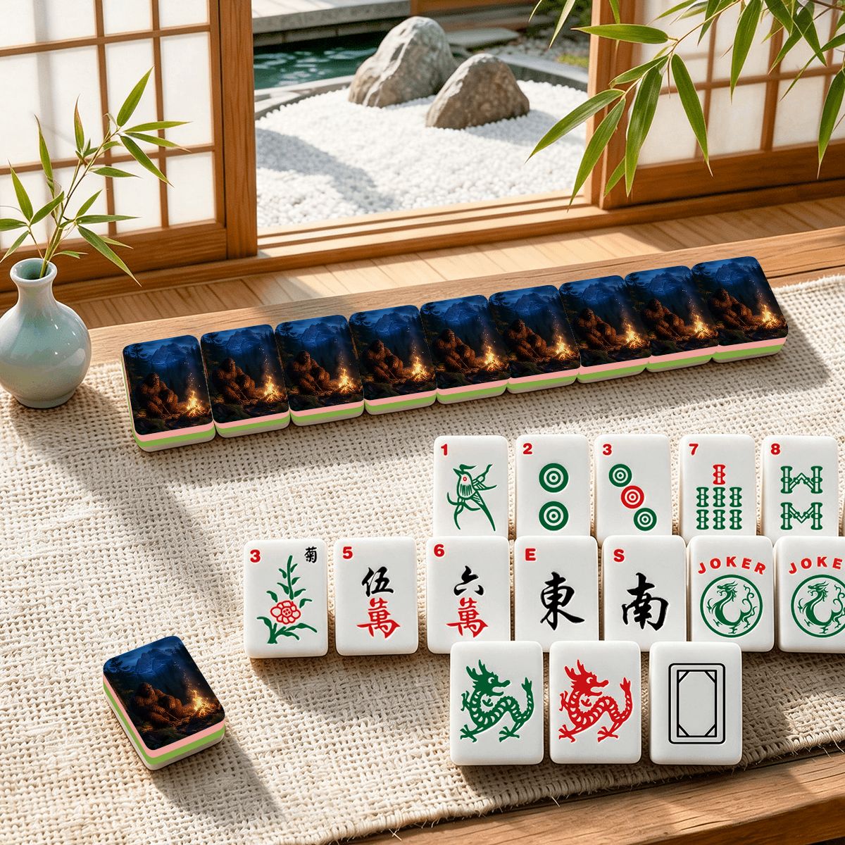 4 Layer Mahjong Tiles Set - Multiple Style Available