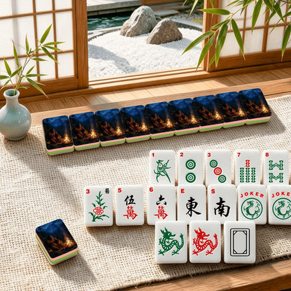 4 Layer Mahjong Tiles Set - Multiple Style Available
