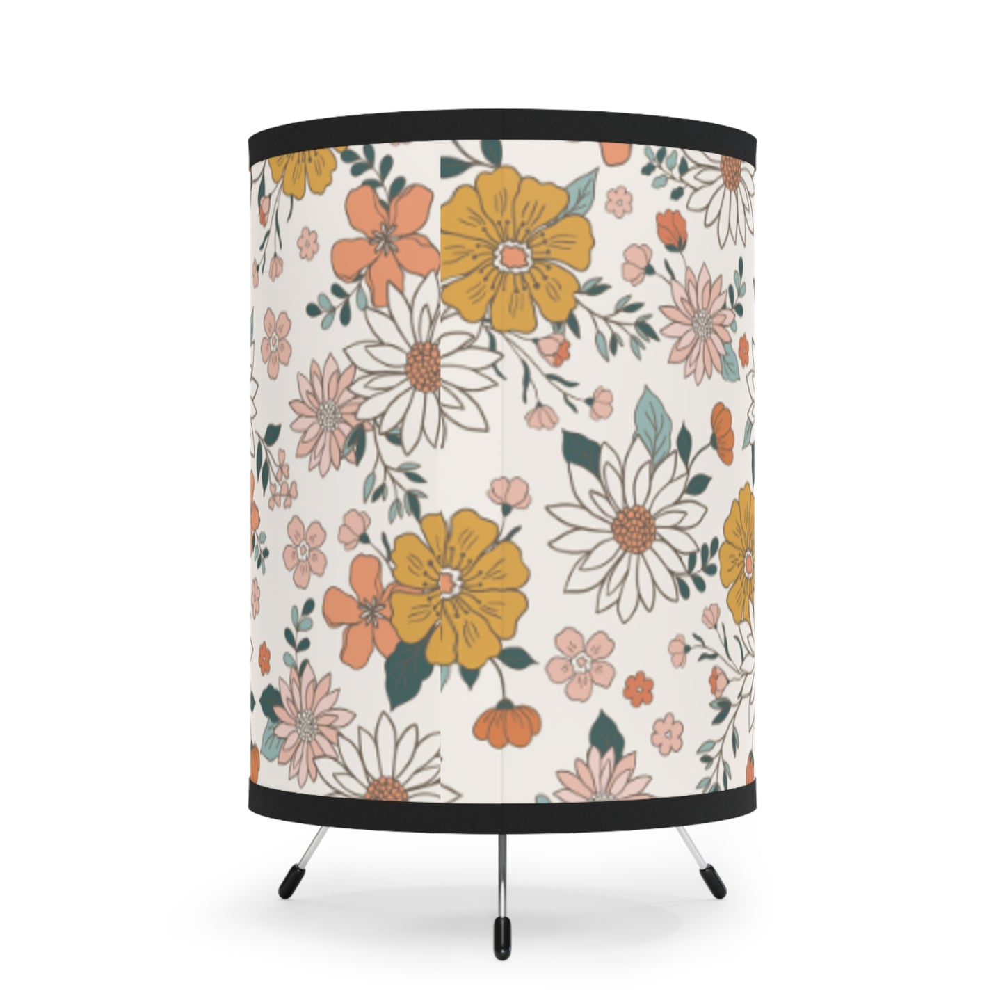 Retro Flower Tripod Lamp