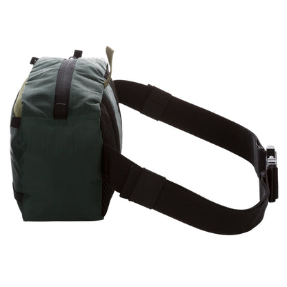 3.5 Ltr on Waist Pack, Green, Unisex, Polyester Zipper