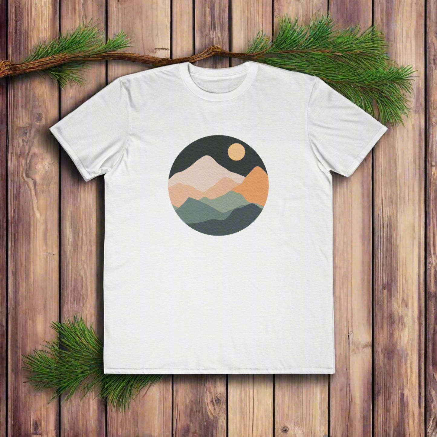 Midnight Mountain Men's Lightweight Tee